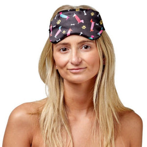  Eye Mask - Satin - Dogs | Daschunds - Dilly's Collections - Hair Beauty and Lifestyle Products Australia 