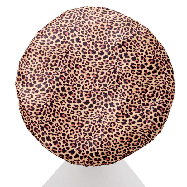 Leopard Print Shower Cap - Microfibre Lined - Dilly's Collections - Hair Beauty and Lifestyle Products Australia