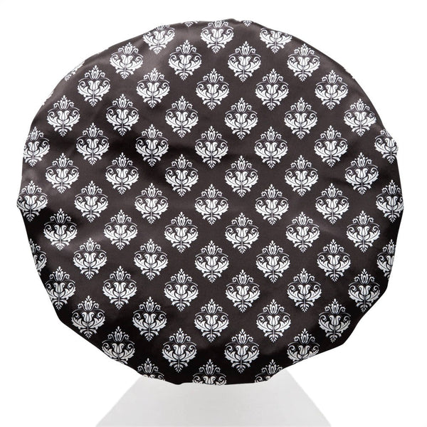 Damask Print Shower Cap - Microfibre Lined - Standard Size - Dilly's Collections - Hair Beauty and Lifestyle Products Australia