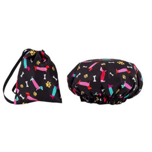  Every Day Shower Cap & Drawstring Bag  - Babushka Print - Dilly's Collections - Hair Beauty and Lifestyle Products Australia 