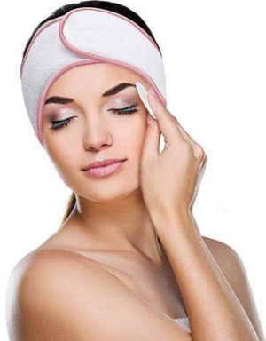  Headband - Microfibre - White with Rose Gold Trim - Dilly's Collections -  Hair Beauty and Lifestyle Products Australia 