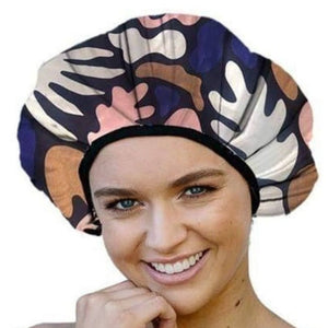  Shower Cap - Microfibre Lined - Abstract Print - Standard Size - Dilly's Collections -  Hair Beauty and Lifestyle Products Australia 