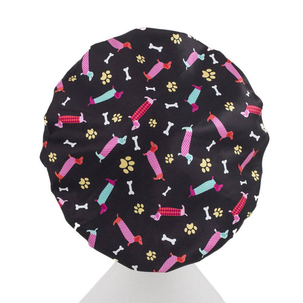 Dogs | Daschunds Shower Cap - Microfibre Lined - Standard Size - Dilly's Collections - Hair Beauty and Lifestyle Products Australia
