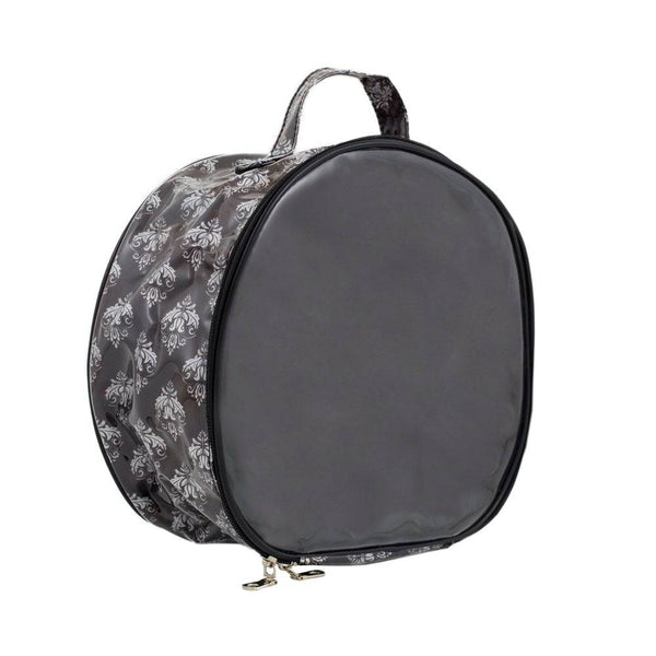 Cosmetic Bag - Large  Round - Damask - Dilly's Collections -  Hair Beauty and Lifestyle Products Australia