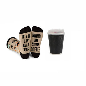  Socks - If You Can Read This, Bring Me Coffee Print - Dilly's Collections -  Hair Beauty and Lifestyle Products Australia 