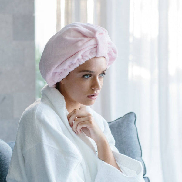 Hair Turban - Pink Microfibre - Dilly's Collections - Hair Beauty and Lifestyle Products Australia