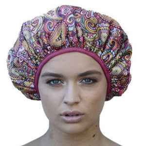  Retro Print Shower Cap - Microfibre Lined - Standard Size - Dilly's Collections -  Hair Beauty and Lifestyle Products Australia 