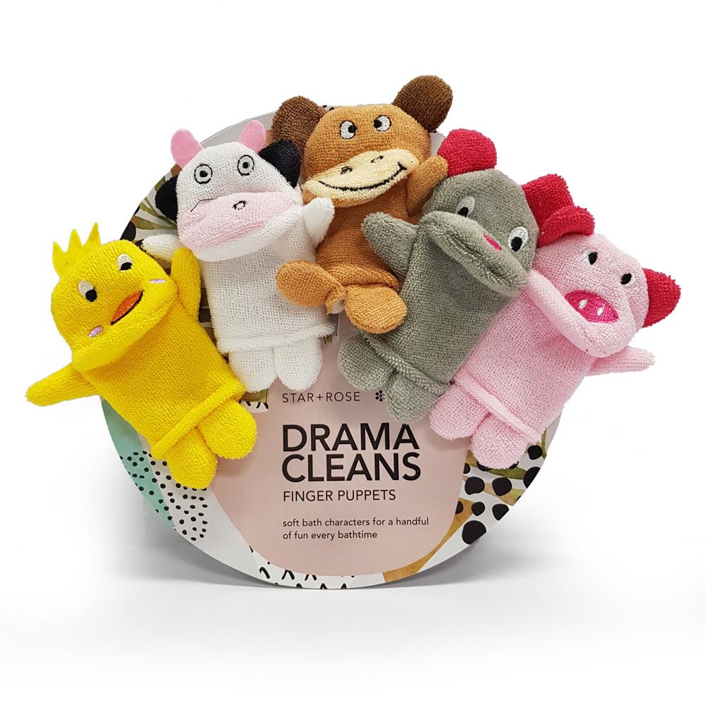 Drama Clean Finger Puppets (Set of 5) – Get Fresh Wholesale