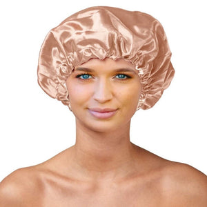  Sleeping Cap - Gold Satin - Dilly's Collections - Hair Beauty and Lifestyle Products Australia 