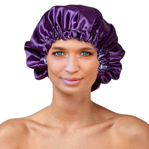  Sleeping Cap - Purple Satin - Dilly's Collections - Hair Beauty and Lifestyle Products Australia 