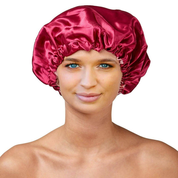 Sleeping Cap - Red Satin - Dilly's Collections - Hair Beauty and Lifestyle Products Australia