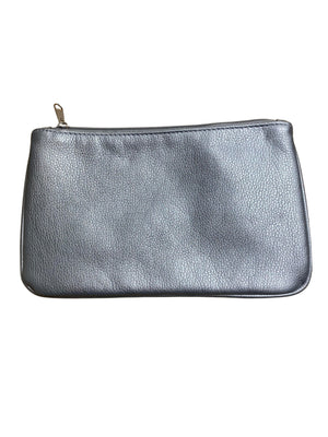  Silver Vegan Leather Pouch - Dilly's Collections -  Hair Beauty and Lifestyle Products Australia 